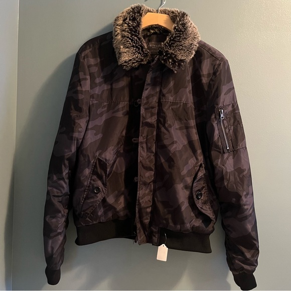 Primark Faux Fur Camouflage Jacket - Picture 1 of 10